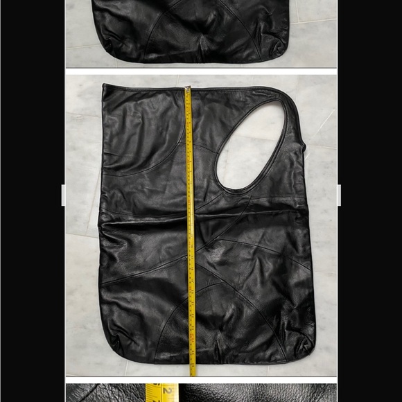 ❤️ Authentic Salad oversized black leather bag ❤️ - Picture 5 of 9